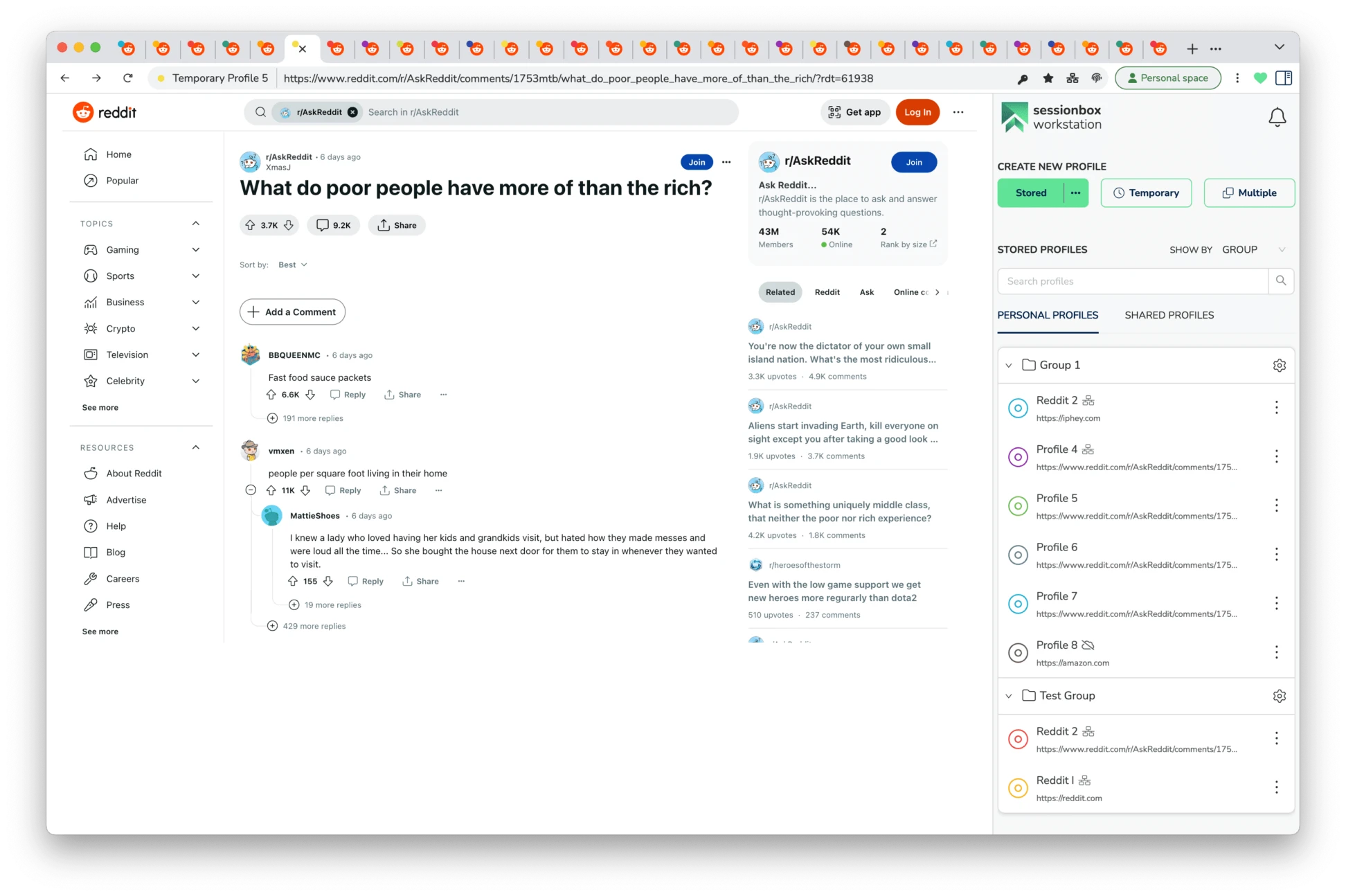 sessionbox extension